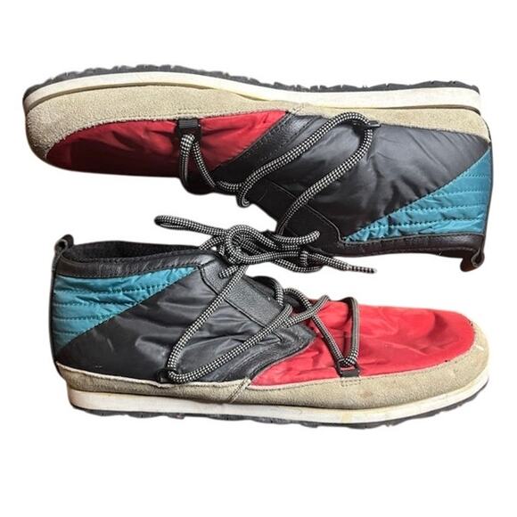 Volta Lightweight Shoes Winter Sneakers Nylon Leather Red Black mens 11.5